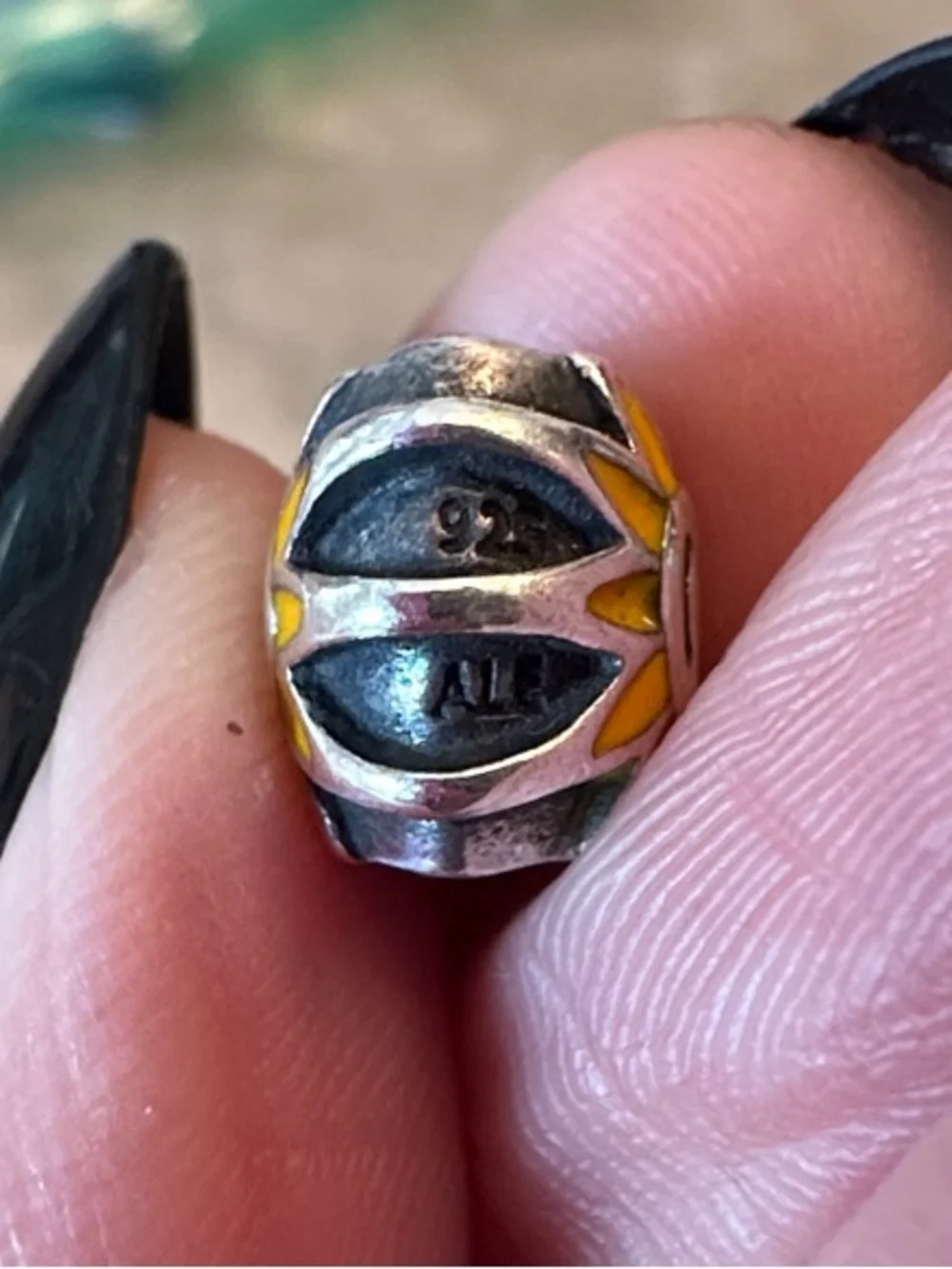 Pandora Smiling Sunshine Yellow Enamel Charm (Model #790532EN20)